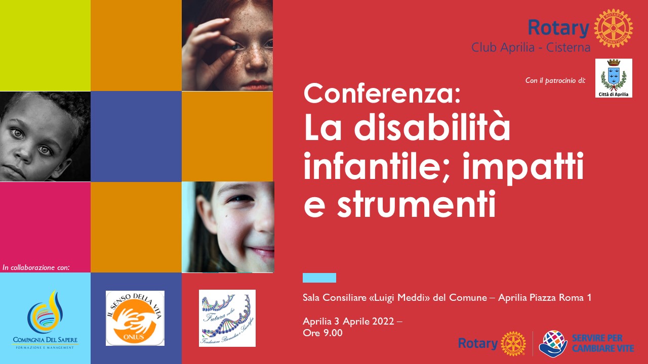 Al momento stai visualizzando Aprilia: conferenza sulla disabilità infantile, impatti e strumenti